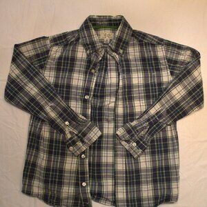 The Children's Place, Sz. M7/8, Checker Blue Button Up Long Sleeve